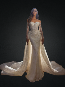 Classic Mermaid Illusion Wedding Dress