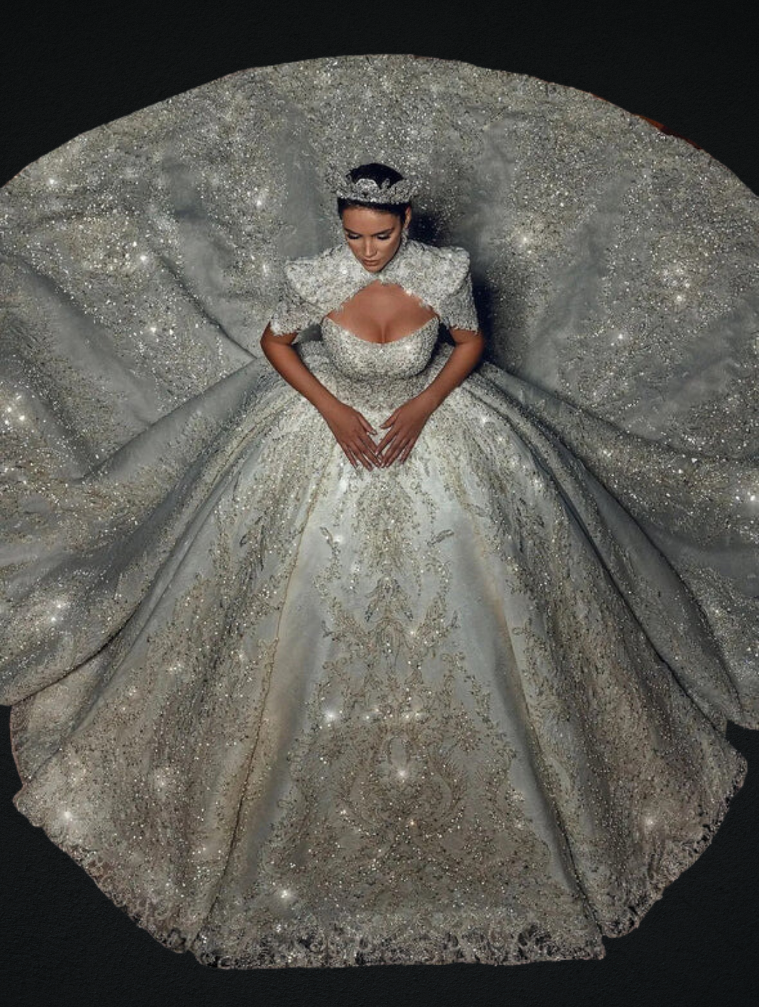 Luxurious Pearls Ball Gown