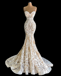 Elegant Full Lace Wedding Dress