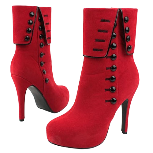 Women Short Plush Snow Botas Sexy High Heels Platform Ankle Boots