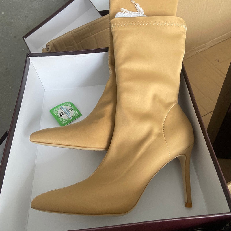 Female Green Short Ankle Boots