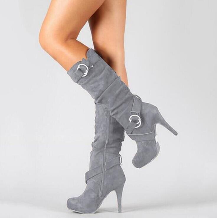 Women High Heels Knight Boots