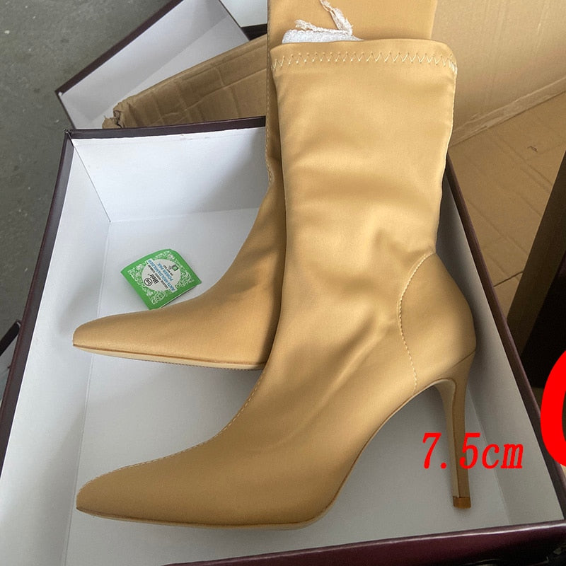 Female Green Short Ankle Boots