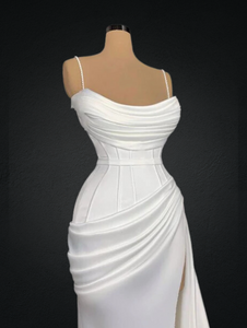 Plus Size White Evening Dress