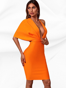 Sexy Backless One Shoulder Elegant Dress for Women