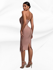 Women Strapless Bandage Dress