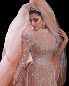 Arabic Beading Mermaid Wedding Dress