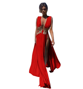 Sleeveless Summer Sexy Celebrity Party Maxi Dress