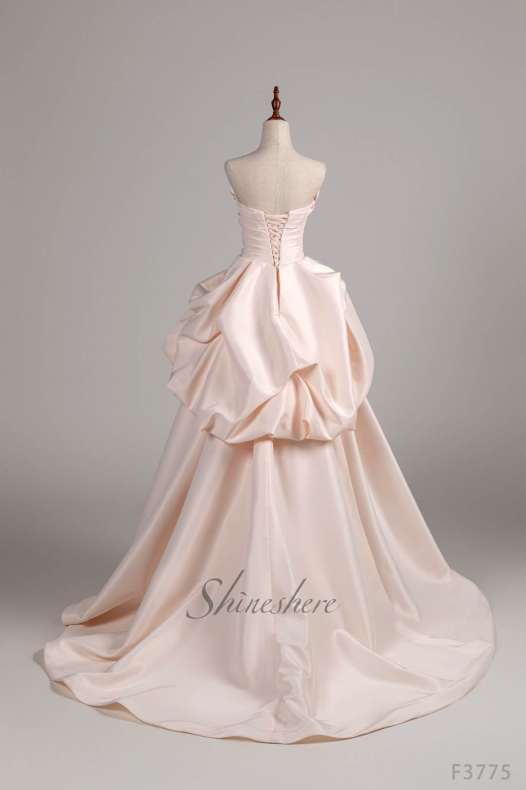 Jusere bridal dress elegant  pink wedding dress strapless