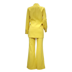 Women&#39;s Suit Set Autumn 2022 New Solid Color Casual Suit Wide Leg Trousers Suit Two-piece Set Suit Women Blazer Set  Office Sets