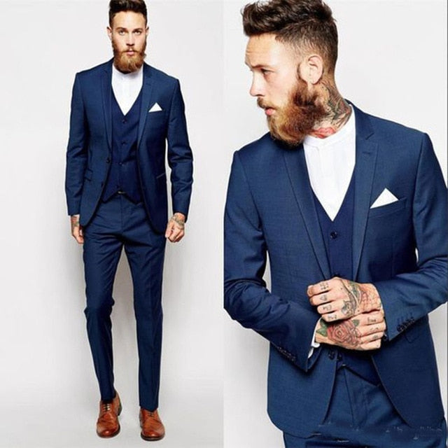 Suit Tuxedo Slim Fit for Men Custom Blazer Terno